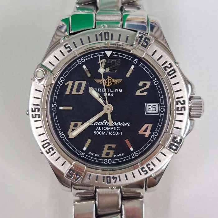 【WHOLESALES】
BREITLING 
A17350 
箱(内箱破損)　ギャランティ　クロノメーター証