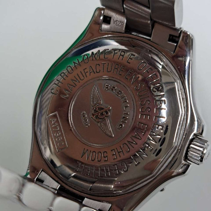 【WHOLESALES】
BREITLING 
A17350 
箱(内箱破損)　ギャランティ　クロノメーター証