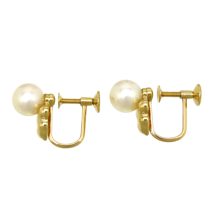 MIKIMOTO 
パール リーフ イヤリング