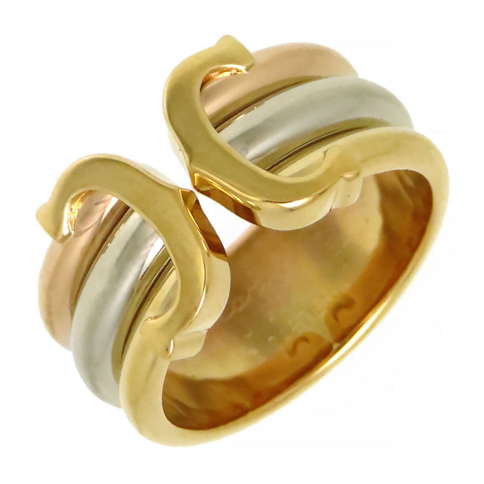 CARTIER 
2C Three Gold Ring LM