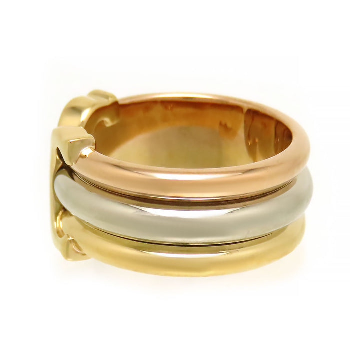 CARTIER 
2C Three Gold Ring LM
