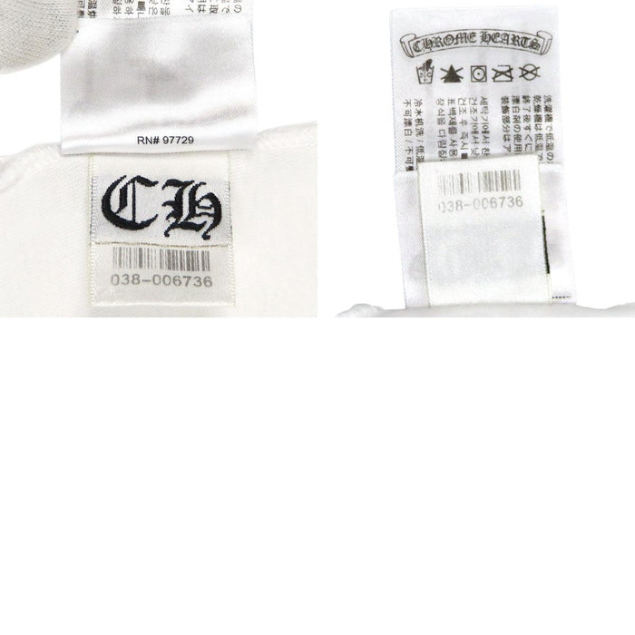 CHROME HEARTS 
CH Scroll Label Cotton Crew Neck 
Neck Logo Print T-Shirt