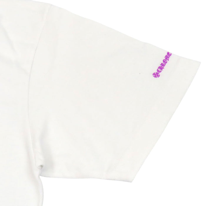 CHROME HEARTS 
CH Scroll Label Cotton Crew Neck 
Neck Logo Print T-Shirt