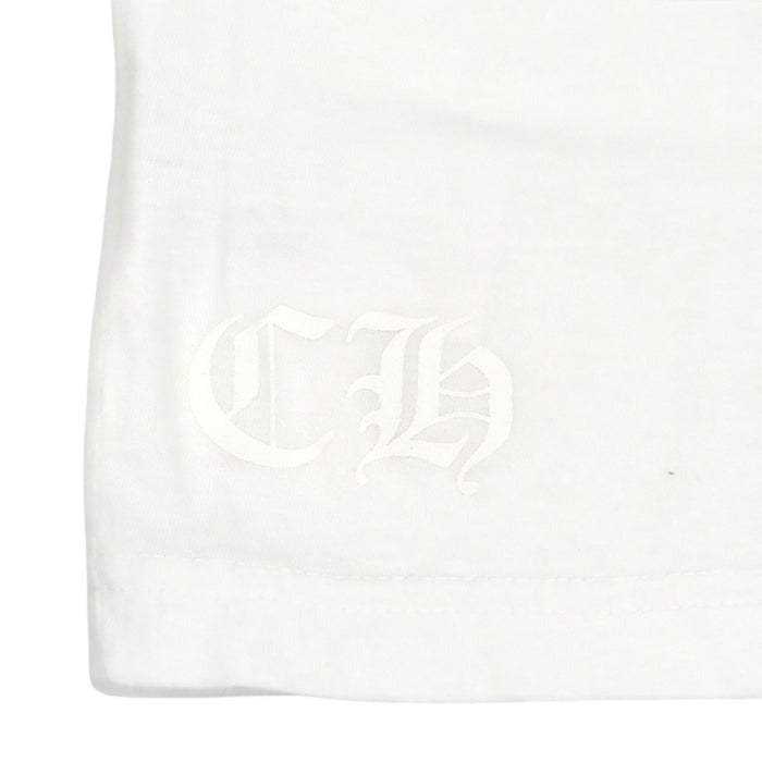 CHROME HEARTS 
CH Scroll Label Cotton Crew Neck 
Neck Logo Print T-Shirt