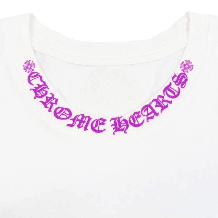 CHROME HEARTS 
CH Scroll Label Cotton Crew Neck 
Neck Logo Print T-Shirt