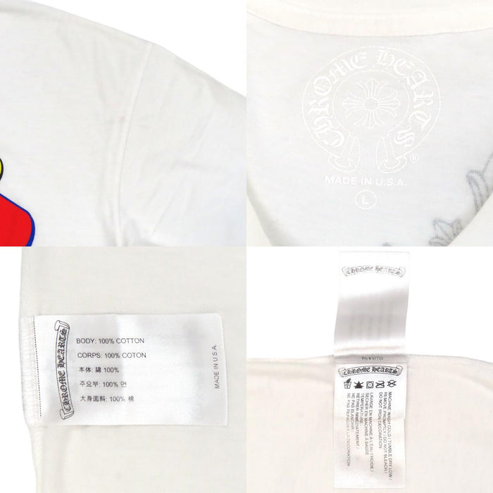 CHROME HEARTS 
CH Plus Scroll Label Cotton 
Las Vegas Limited WELCOME Print T-Shirt