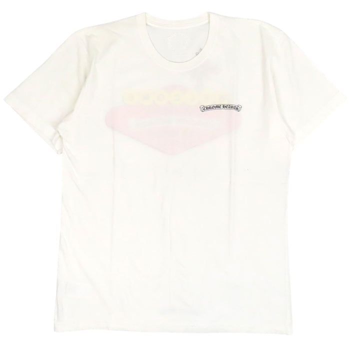 CHROME HEARTS 
CHプラス スクロールラベル コットン 
ラスベガス限定 WELCOME プリント Tシャツ