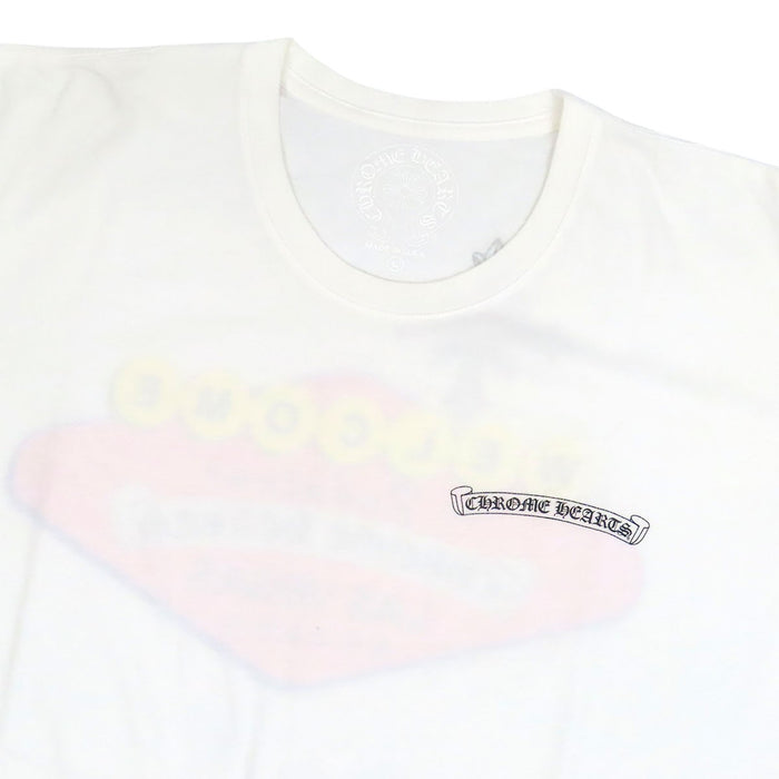 CHROME HEARTS 
CH Plus Scroll Label Cotton 
Las Vegas Limited WELCOME Print T-Shirt