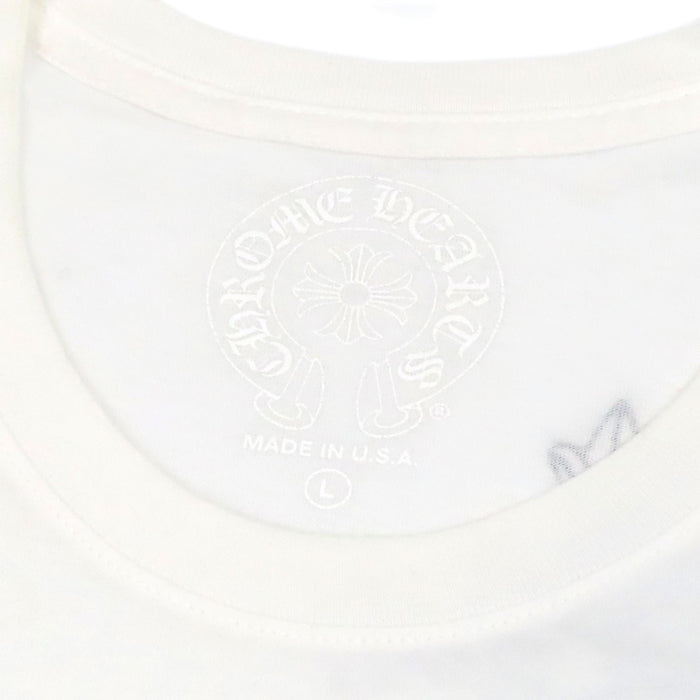 CHROME HEARTS 
CHプラス スクロールラベル コットン 
ラスベガス限定 WELCOME プリント Tシャツ