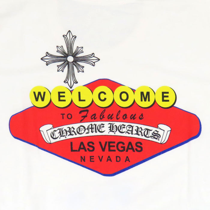 CHROME HEARTS 
CHプラス スクロールラベル コットン 
ラスベガス限定 WELCOME プリント Tシャツ