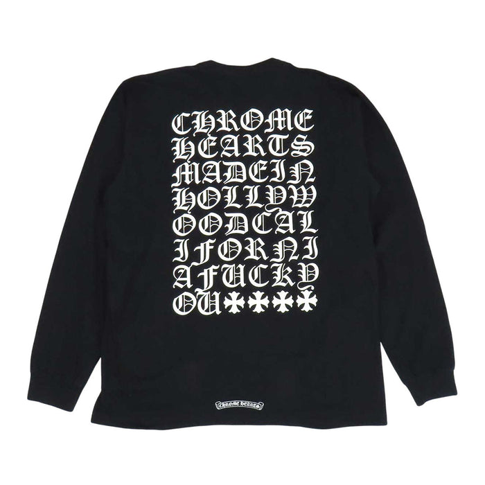 CHROME HEARTS  
CH Plus Scroll Label Cotton  
MADE IN HOLLYWOOD Long Sleeve T-Shirt
