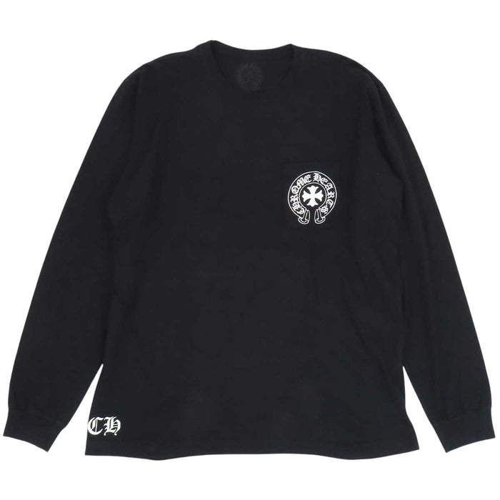 CHROME HEARTS  
CH Plus Scroll Label Cotton  
MADE IN HOLLYWOOD Long Sleeve T-Shirt