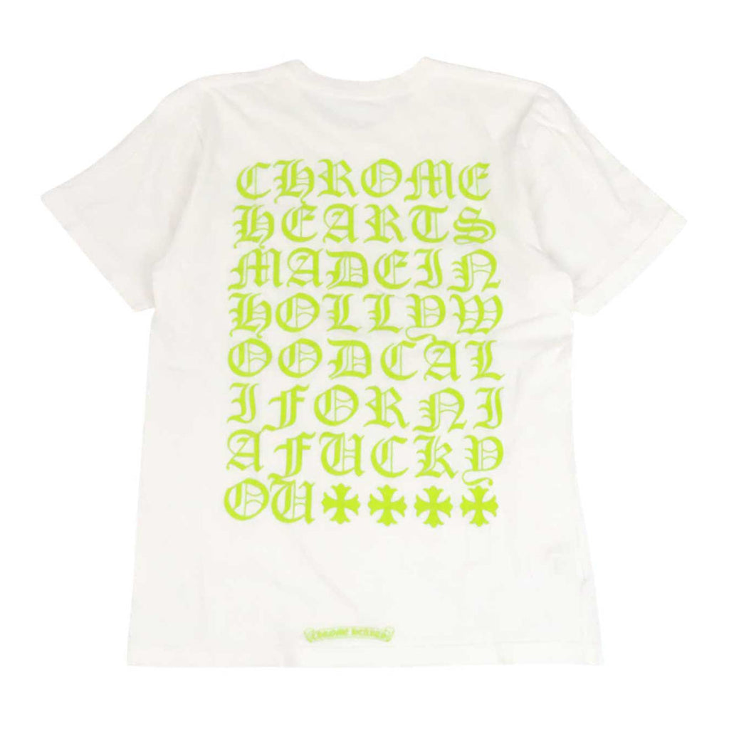 CHROME HEARTS CH スクロールラベル ネオン コットン MADE IN