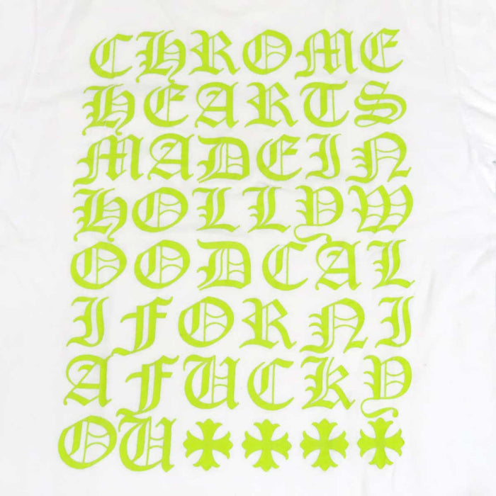 CHROME HEARTS 
CH スクロールラベル ネオン コットン 
MADE IN HOLLYWOOD Tシャツ