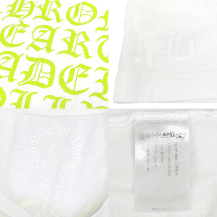 CHROME HEARTS 
CH スクロールラベル ネオン コットン 
MADE IN HOLLYWOOD Tシャツ