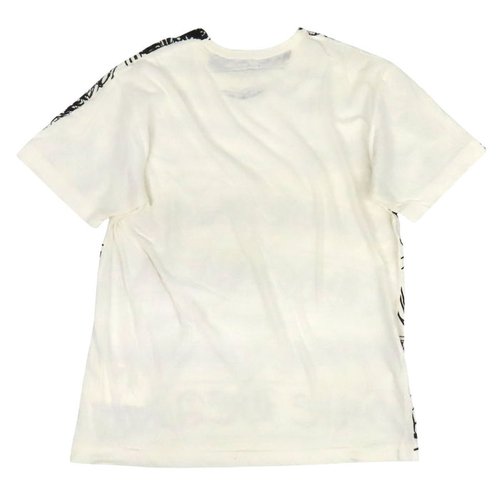 CHROME HEARTS 
CH COMME des GARCONS コラボ 総柄 コットン 
コムデギャルソン スクロールラベル プリント Tシャツ