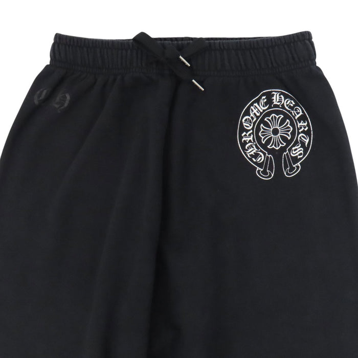 CHROME HEARTS 
スクロールラベル コットン 
ホースシュー サイドロゴ スウェットパンツ