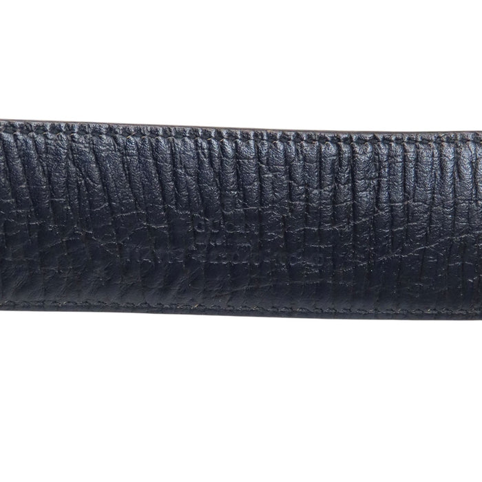 GUCCI 
レザー シルバーカラー金具 
インターロッキングG バックル GGスプリーム ベルト