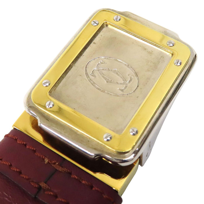 CARTIER 
ロゴ レザー ゴールドカラー金具 シルバーカラー金具 
マスト ドゥ カルティエ サントス ベルト