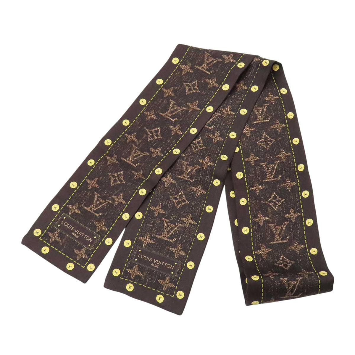 Louis Vuitton ロゴパターン スカーフ LOUIS VUITTON LV ロゴ シルク 401910 バンドー モノグラム スカーフ