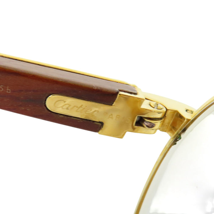 CARTIER
Metal Frame
Trinity Wood Temple Eyewear, Prescription Lenses