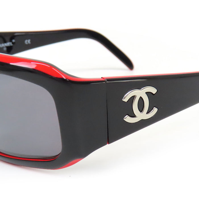 CHANEL 
COCO CC ロゴ シルバーカラー金具 
ココマーク バイカラー サングラス