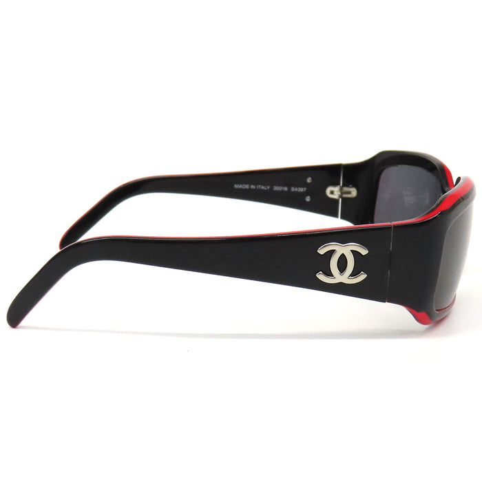 CHANEL 
COCO CC ロゴ シルバーカラー金具 
ココマーク バイカラー サングラス