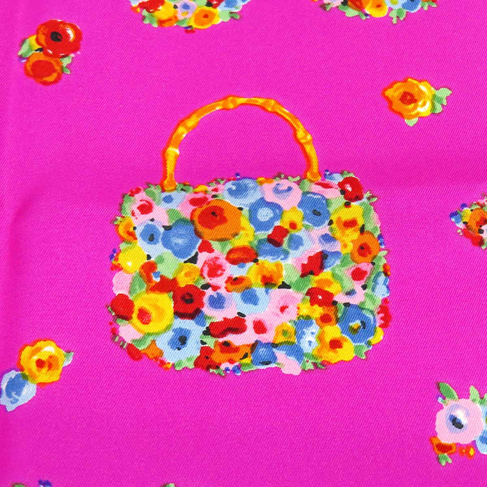 GUCCI 
フラワー シルク 
フローラ ロゴ ミニ スカーフ