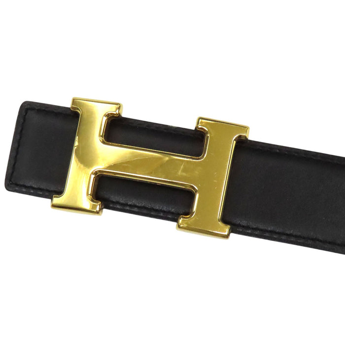HERMES 
□B刻印 H バックル アッシュ ゴールドカラーメタル 
コンスタンス ベルト リバーシブル 32MM
