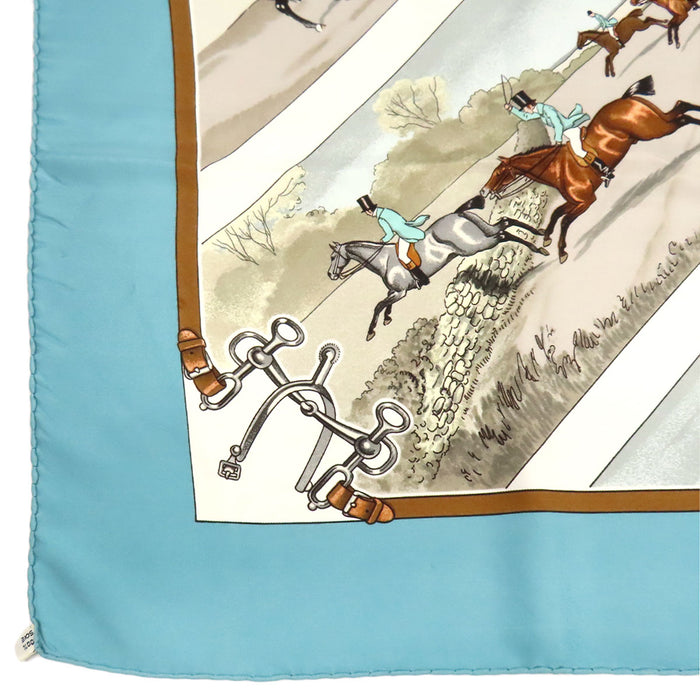 HERMES 
スカーフ 大判 シルク 馬 
カレ 90 SPORTSMEN