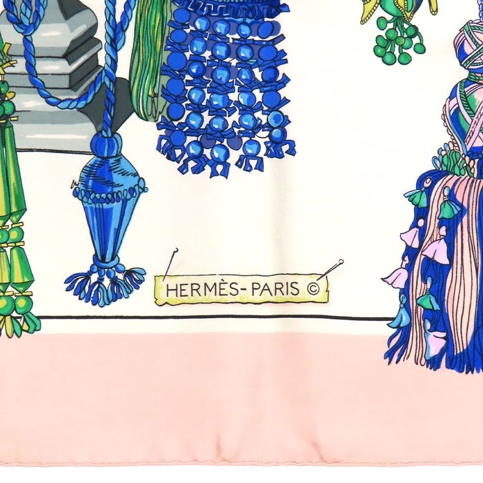 HERMES 
シルク 大判 
カレ 90 PASEMENTERIE 紐飾り スカーフ