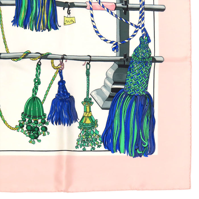HERMES 
シルク 大判 
カレ 90 PASEMENTERIE 紐飾り スカーフ