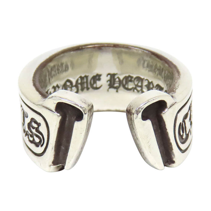 CHROME HEARTS 
CH LG SCROLL LABEL シルバー 2005年刻印 
ラージ スクロール ラベル リング