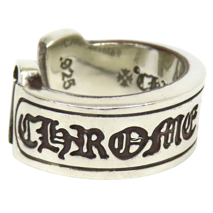 CHROME HEARTS 
CH LG SCROLL LABEL Silver 2005 Engraving 
Large Scroll Label Ring