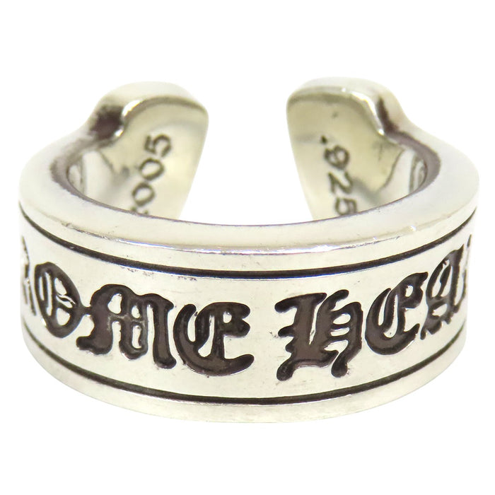 CHROME HEARTS 
CH LG SCROLL LABEL Silver 2005 Engraving 
Large Scroll Label Ring
