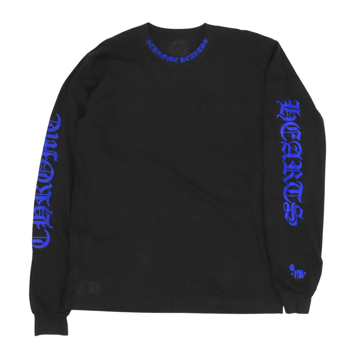 CHROME HEARTS 
CH スクロールラベル 袖ロゴ 1988 コットン 
ネックロゴ ロングスリーブ Tシャツ