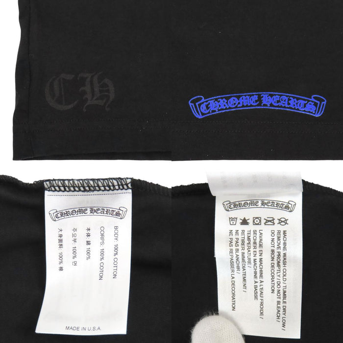 CHROME HEARTS 
CH スクロールラベル 袖ロゴ 1988 コットン 
ネックロゴ ロングスリーブ Tシャツ