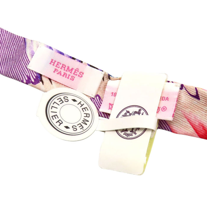 HERMES  
Silk  
Twilly Doll Kyoto Marble Scarf