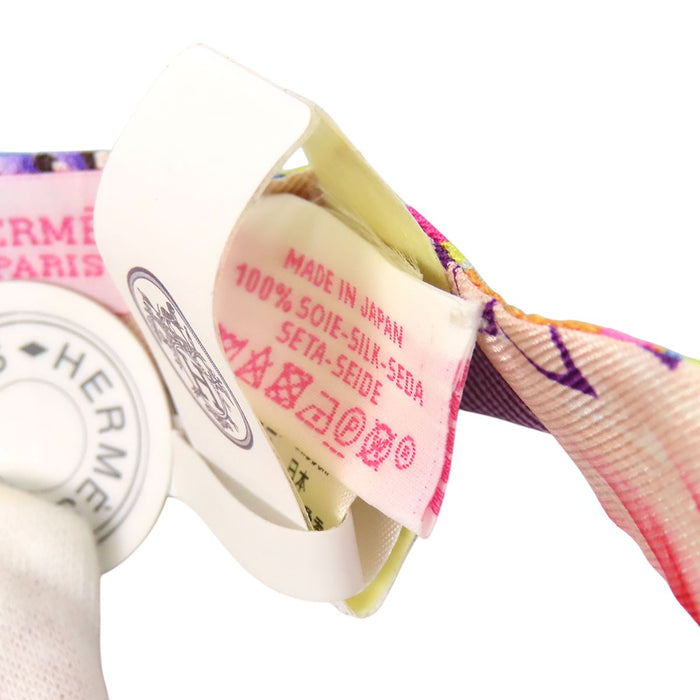 HERMES  
Silk  
Twilly Doll Kyoto Marble Scarf