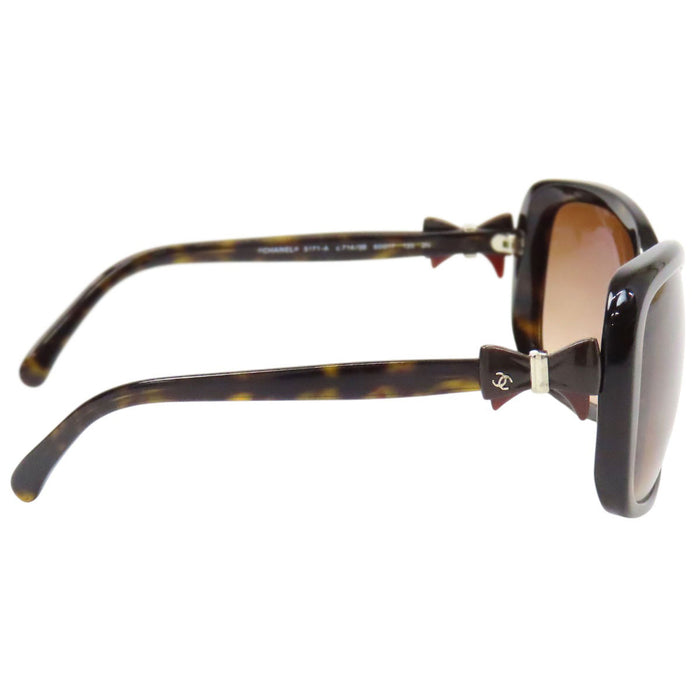 CHANEL  
COCO CC Logo Tortoiseshell Pattern  
Coco Mark Ribbon Sunglasses