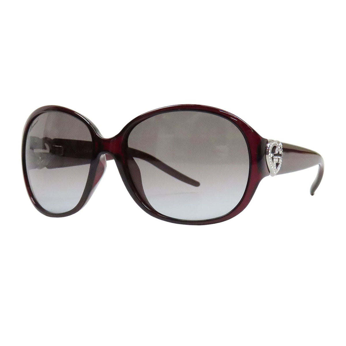 GUCCI GG Logo Rhinestone Heart Interlocking Sunglasses– TS Trading