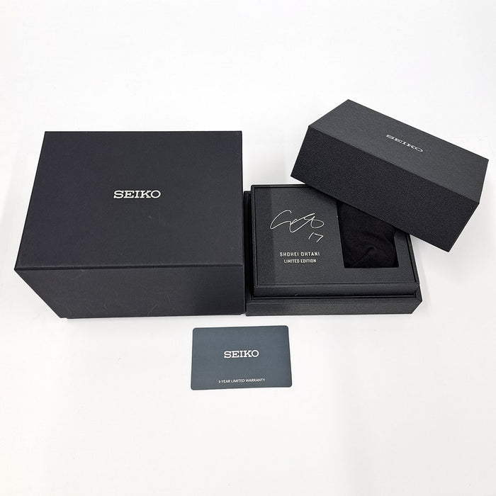 SEIKO 
Prospex Modèle Édition Limitée Shohei Ohtani 2025 
Avec boîte et carte de garantie