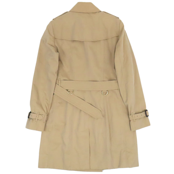 BURBERRY 
コットン ロゴボタン 
裏地チェック トレンチコート