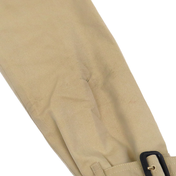 BURBERRY 
Trench-coat en coton à boutons logo et doublure à carreaux