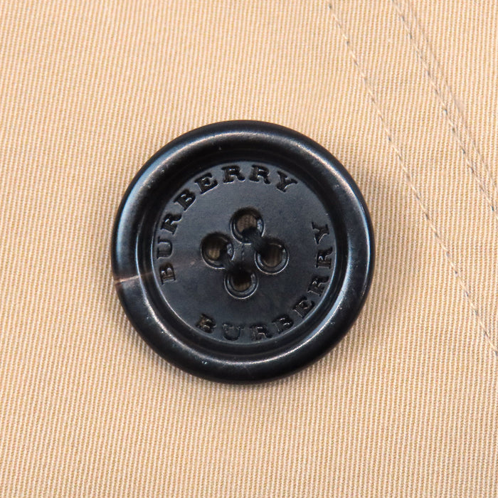 BURBERRY 
コットン ロゴボタン 
裏地チェック トレンチコート