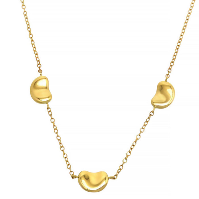 TIFFANY & Co.  
Bean Necklace with 3 Motifs