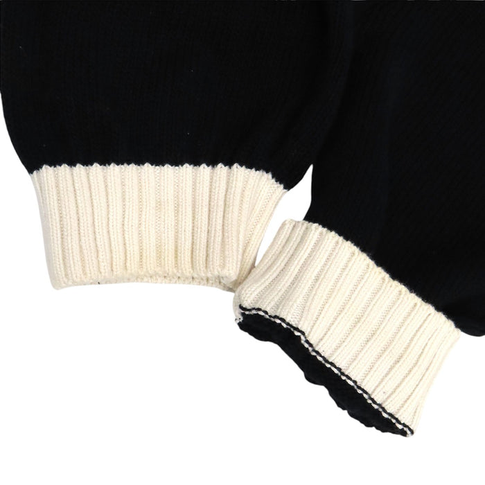 PRADA  
Logo rib trim knit half-sleeve  
Cropped cotton cardigan
