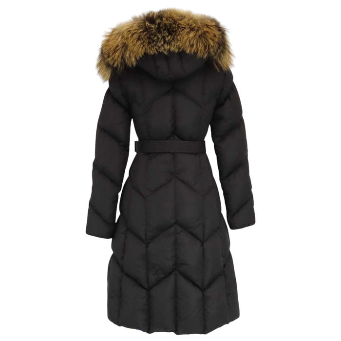 MONCLER 
デュベラン ファー ロゴ ワッペン ナイロン ロング 
DUBERRAN ダウンコート