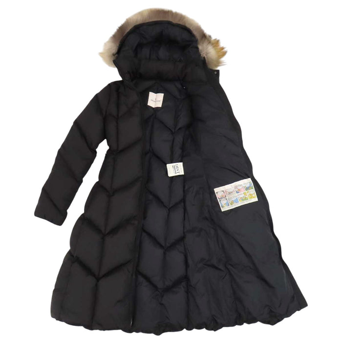 MONCLER 
デュベラン ファー ロゴ ワッペン ナイロン ロング 
DUBERRAN ダウンコート