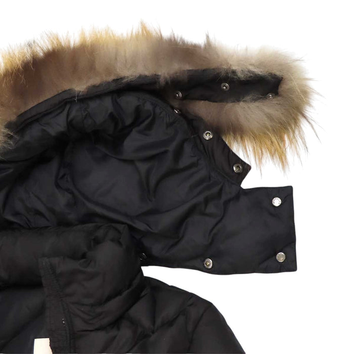 MONCLER 
デュベラン ファー ロゴ ワッペン ナイロン ロング 
DUBERRAN ダウンコート